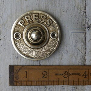 Door Bell Push Press Solid Brass 60mm / 2.5″ Dia