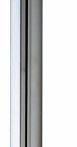 SATIN CHROME KITCHEN WORKTOP BREAKFAST BAR LEG 870MM X 60MM DIA