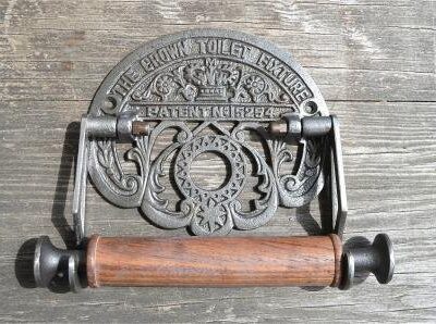 Cast Iron Toilet Roll Holders – Vintage Wall-Mounted Bathroom Fixtures