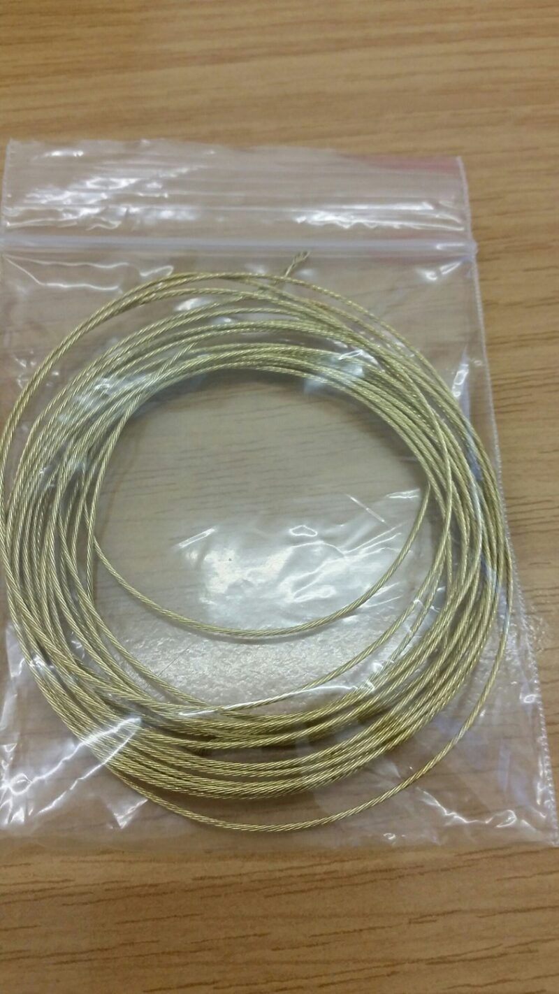 BRASS PICTURE HANGING CORD FRAME WIRE HOLDS UP 6KG