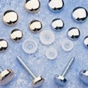 Electroplated Caps 10-12mm (Satin Chrome) CSK Washer