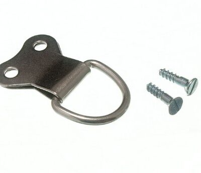 DOUBLE NICKEL D RING PICTURE HANGING HOOK PACK OF 25 SCREWS INC