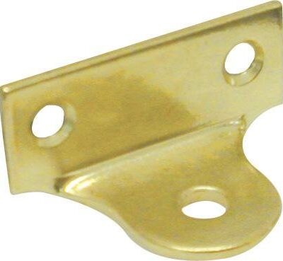 Picture right angle brass plated plate