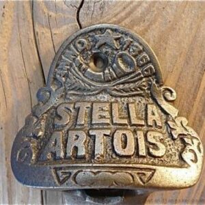 Antique style Stella Artois wall mounted bottle opener