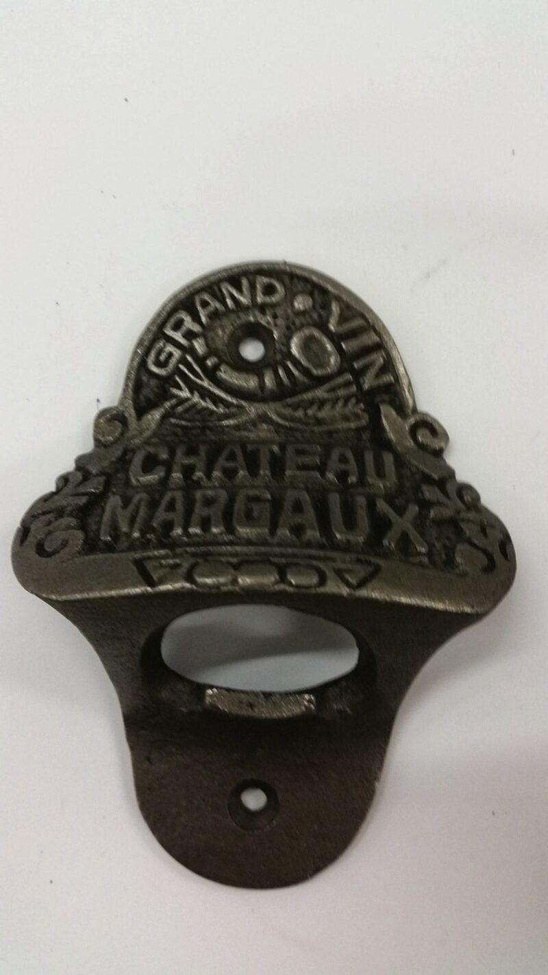 ANTIQUE STYLE CHATEAU MARGAUX BAR WALL MOUNTED BOTTLE OPENER BEER TOP