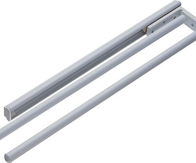2 ARM ALUMINIUM PULL OUT TOWEL RAIL