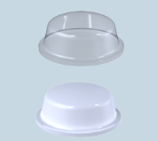 SELF ADHESIVE POLYURETHANE BUMPER STOPS FEET BUMPONS COASTER FEET 11.1 X 5MM IN WHITE OR CLEAR