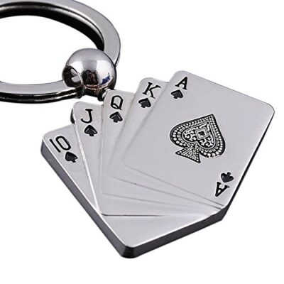ROYAL FLUSH POKER KEYRING
