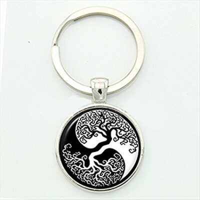 YING YANG TREE KEYRING