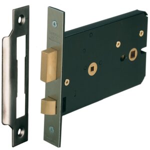 HORIZONTAL BATHROOM MORTICE LOCK STAINLESS STEEL OR STAIN BRASS