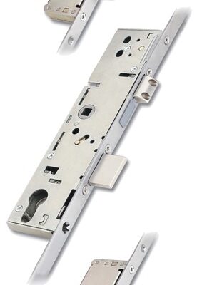 CYLINDER MULTI POINT MORTICE LOCK 45MM BACKSET 20MM FACE PLATE