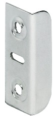 SCREW FIXING STRIKE PLATE - NICKEL PLATED