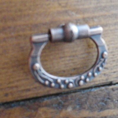 PAIR OF MINI COPPER FINISH DRAWER HANDLES