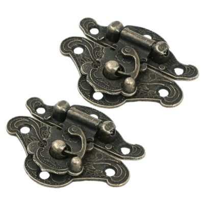 SMALL ANTIQUE STYLE BRONZE FINISH LATCHES PACK OF 2