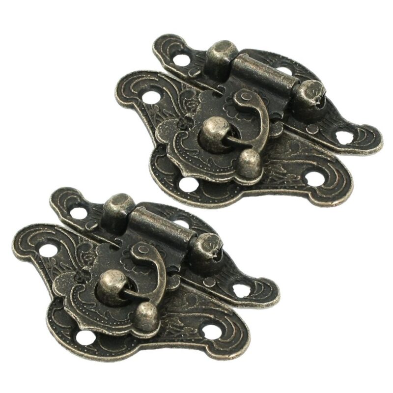 SMALL ANTIQUE STYLE BRONZE FINISH LATCHES PACK OF 2