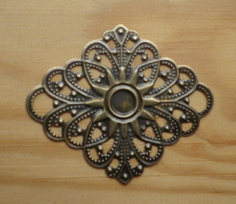 8 ANTIQUE FILIGREE EMBELLISHMENTS