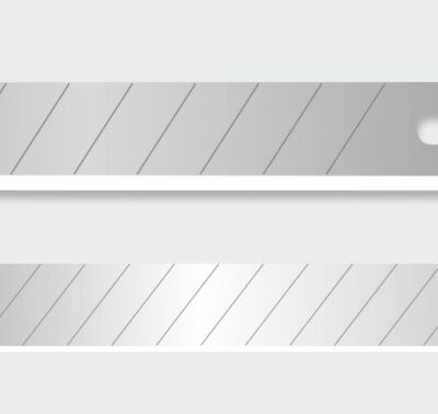 10 PACK UTILITY KNIFE BLADES IN DISPENSER - SNAP OFF
