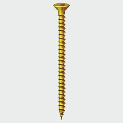 Pack of 20 Yellow Passivated Chipboard Screws
