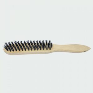 Wooden Handle Wire Brush 3 Row