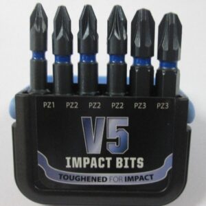 V5 Impact drill bit set PZ1 PZ2 PZ3