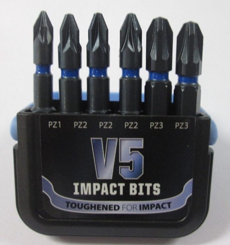 V5 Impact drill bit set PZ1 PZ2 PZ3