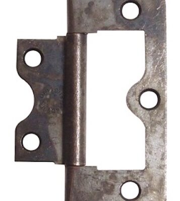 Flush Cupboard Hinge 60mm x 20mm Antique Bronze Finish