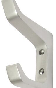 HAT AND COAT HOOK IN ALUMINIUM 76 X 76 MM FIXING SCREWS INCLUDED