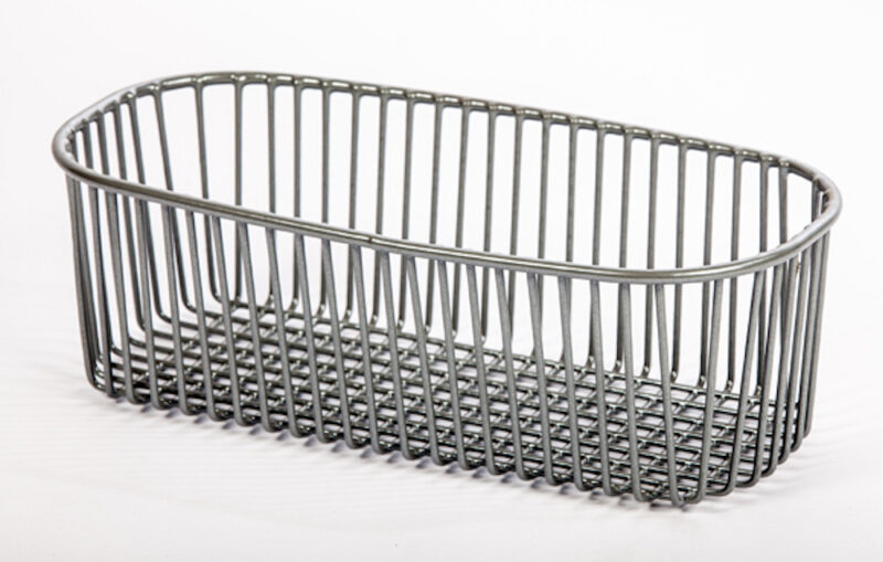 Half Bowl Sink Strainer Basket Kitchen Accessory Grey