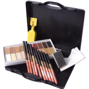 Hard Wax Repair Light to Dark Shades Case Kit with Graining Pens