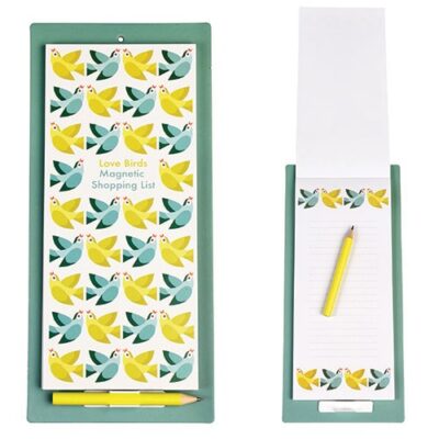 LOVE BIRDS MAGNETIC SHOPPING LIST
