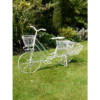 Vintage Garden Home Flower Planter Bike Ornament in Off White - Image 5