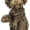 Large Bronze Cockapoo Ornament Paw Up Figurine - Image 2