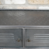 Industrial Metal Storage Grey Cabinet Sideboard 2 Doors Rustic Cupboard Unit - Image 5