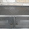 Industrial Grey Metal Storage Cabinet – Rustic 2-Door Sideboard Unit - Image 5