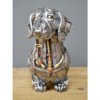 Industrial Silver Resin Gothic Steampunk Dachshund Dog Sculpture Ornament - Image 5