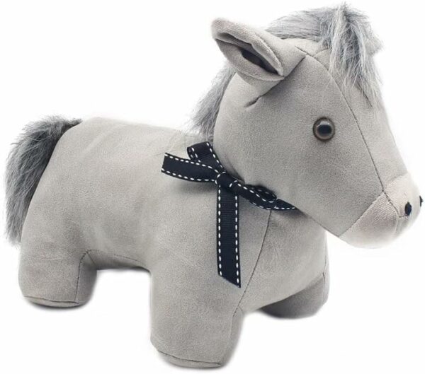 Faux Leather Pony Design Doorstop