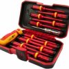 Tolsen 13-Piece VDE Insulated Electricians Screwdriver Set with Rubber Grip – Professional Tools in Carry Case