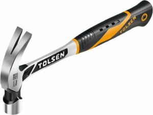 Tolsen One Piece Forged Claw Hammer with Patented Non-Slip Grip – 16oz Tool