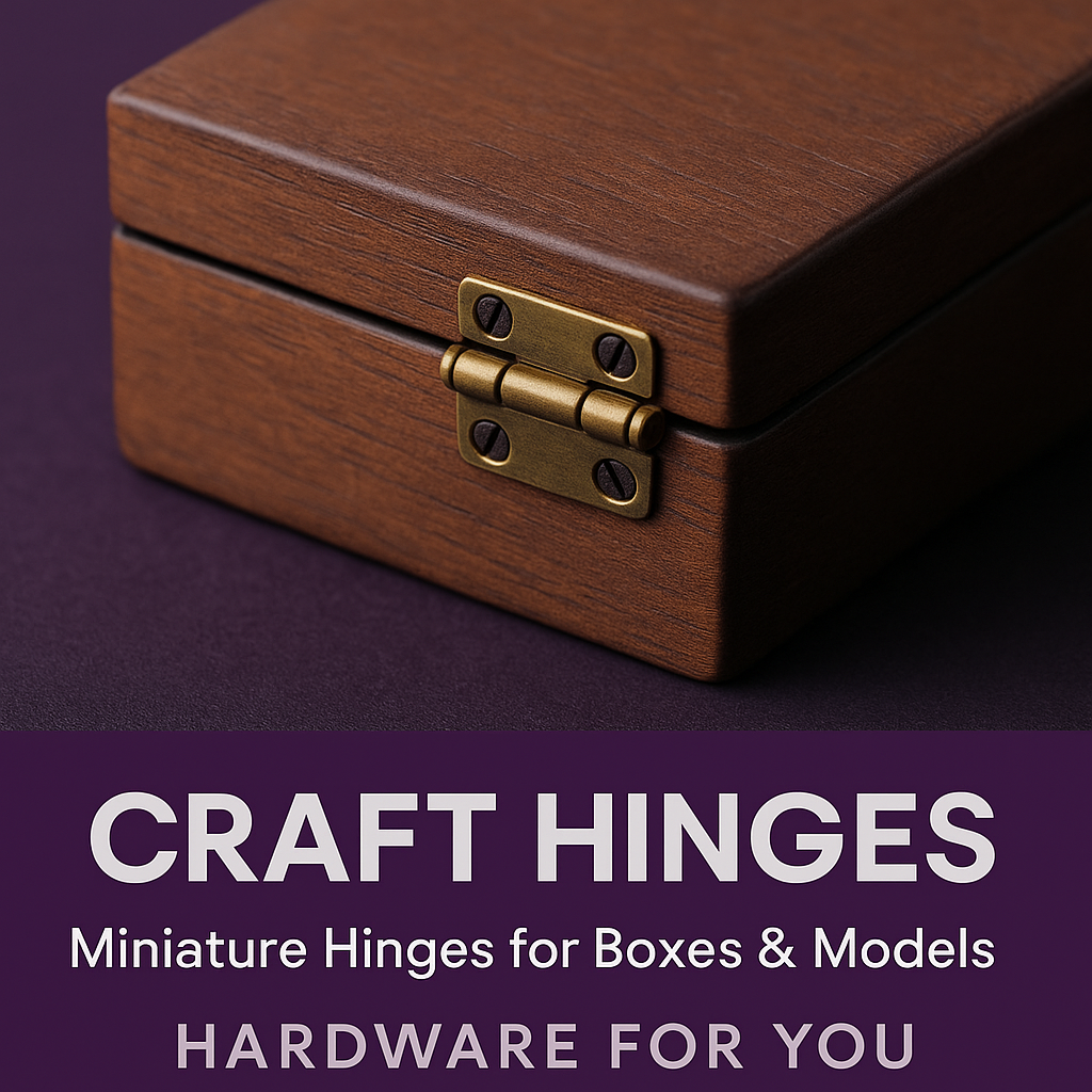 Craft Hinges – Miniature Hinges for Boxes, Cabinets & DIY Projects