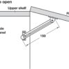Cabinet Lid Stay with Guide Slot Nickel Plated - Image 3