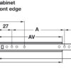 Universal Replacement Furniture Drawer Runners Metal Drawer Runners,Replaces Most Drawer Runners Choose Size Required - Image 3
